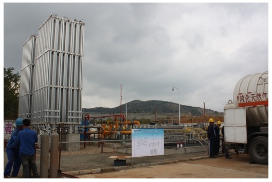 我市首座LNG釋放站建成，燃?xì)獗９┠芰⒂兴嵘?>                            <div   id="n5zvdhxrv"   class="con">
                                <span id="n5zvdhxrv"    class="title">我市首座LNG釋放站建成，燃?xì)獗９┠芰⒂兴嵘?/span>
                                <p class="des">
	10月30日，我市首座液化天然氣（LNG）釋放站在北部新城高中壓站內(nèi)建成并投入運(yùn)行，現(xiàn)每天的正常補(bǔ)充量達(dá)到3萬方。該站設(shè)計(jì)氣化能力3000方/小時(shí)，如連續(xù)氣化可以增加供應(yīng)量8萬方/日，將提升我市燃?xì)獗９┠芰Α?


	&nbsp;


	我市由于處于川氣東送供氣范圍，受上游供氣不足等因素影響，氣源一直較為緊張。隨著天然氣市場(chǎng)的快速發(fā)展，客戶量不斷增加，特別是工業(yè)客戶的增加和增產(chǎn)，用...</p>
                            </div>
                            <div   id="n5zvdhxrv"   class="time">
                                <span id="n5zvdhxrv"    class="day">27</span>
                                <span id="n5zvdhxrv"    class="year-month">2013-11</span>
                            </div>
                        </a>
                    </li>
                                        <li>
                        <a href="show.php?Id=105" target="_blank">
                            <img src=